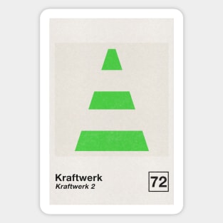 Kraftwerk / Minimalist Style Poster Artwork Design Sticker